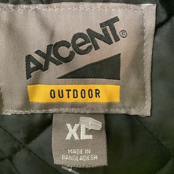 Axcent Size XL High-Visibility Yellow and Black Men's Safety Vest. New With Tags - Picture 6 of 8